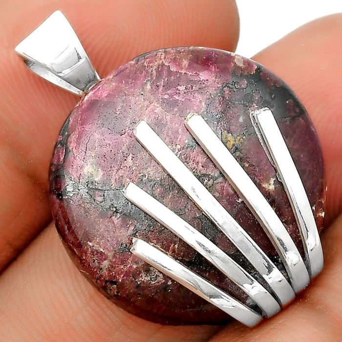 Natural Russian Eudialyte Pendant SDP135511 P-1559, 23x23 mm