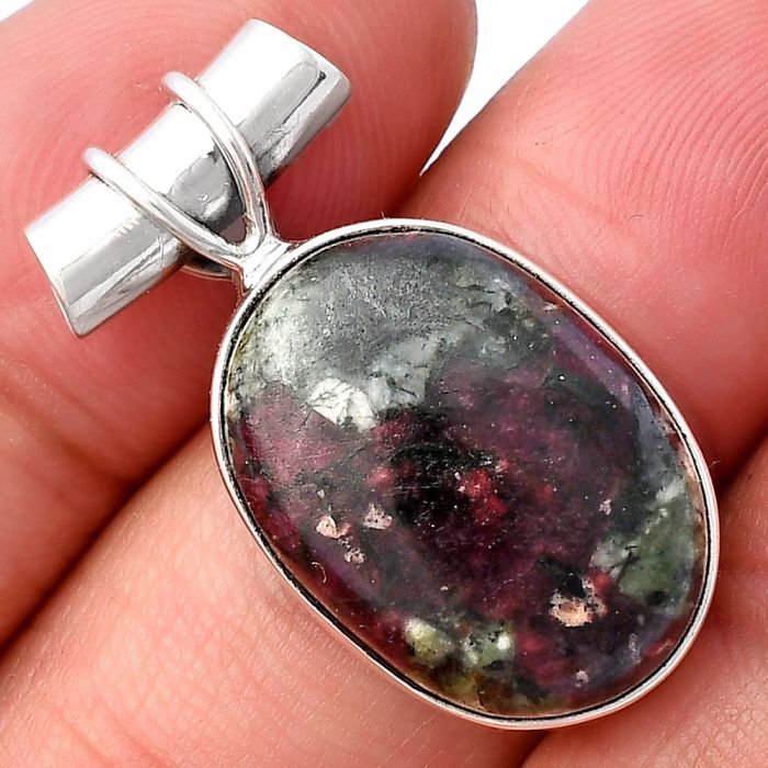 Russian Eudialyte Pendant SDP142825 P-1304, 14x20 mm