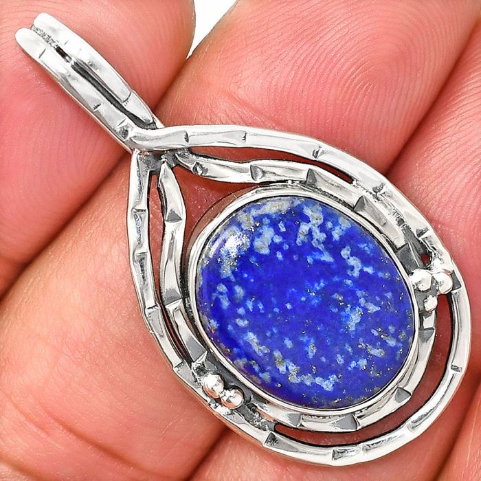 Lapis Lazuli Pendant SDP151119 P-1410, 14x17 mm