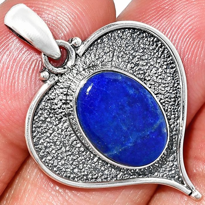 Heart - Lapis Lazuli Pendant SDP151301 P-1503, 11x15 mm