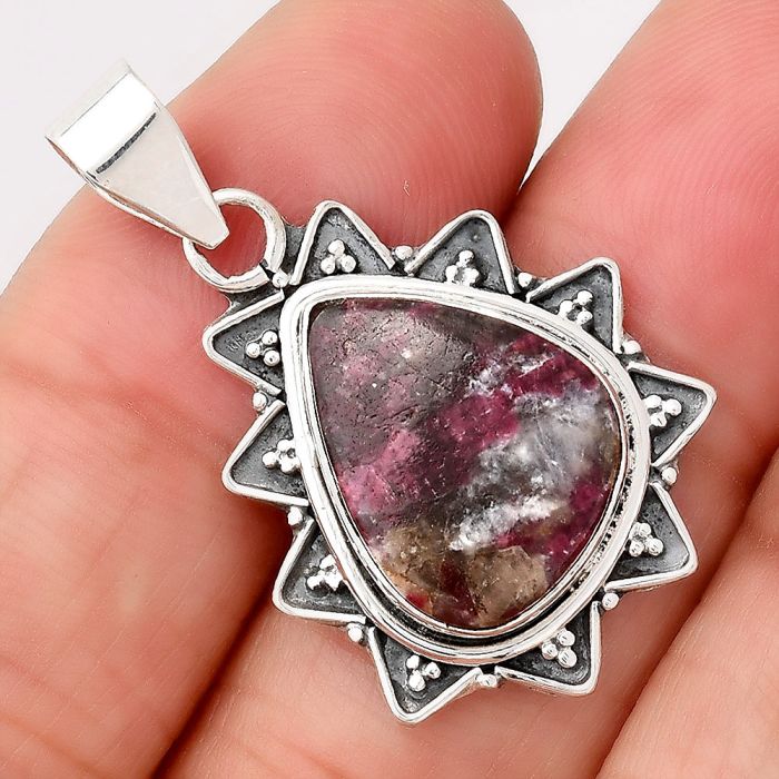 Natural Russian Eudialyte Pendant SDP74488 P-1611, 12x16 mm