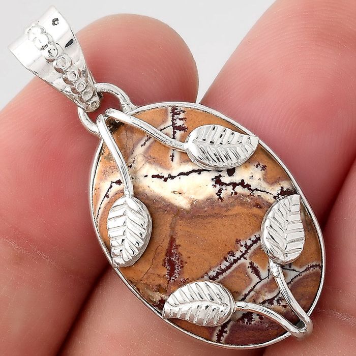 Leaves - Natural Sonora Dendritic Pendant SDP90988 P-1440, 18x25 mm