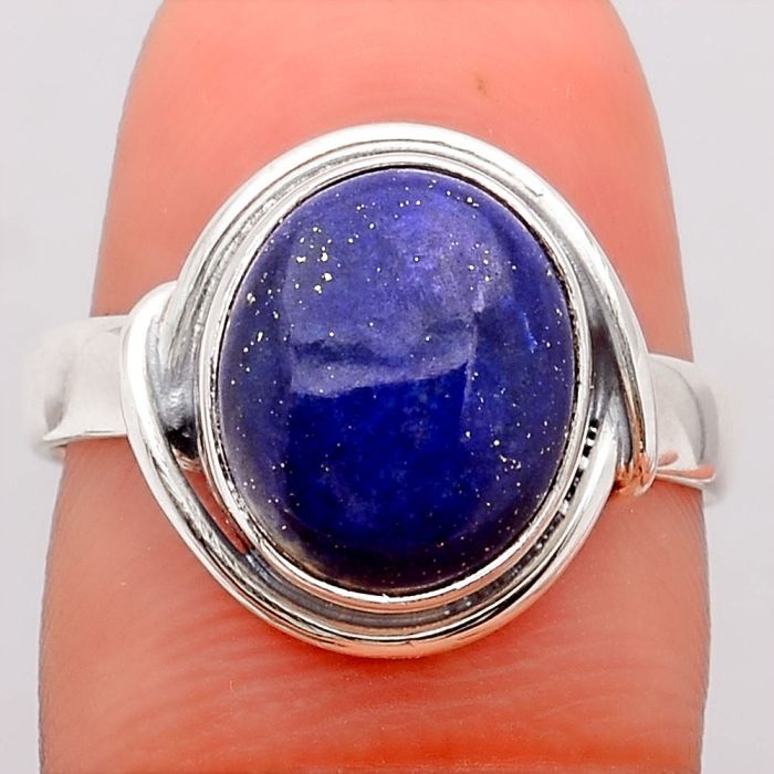 Natural Lapis - Afghanistan Ring size-8 SDR102717 R-1145, 10x12 mm