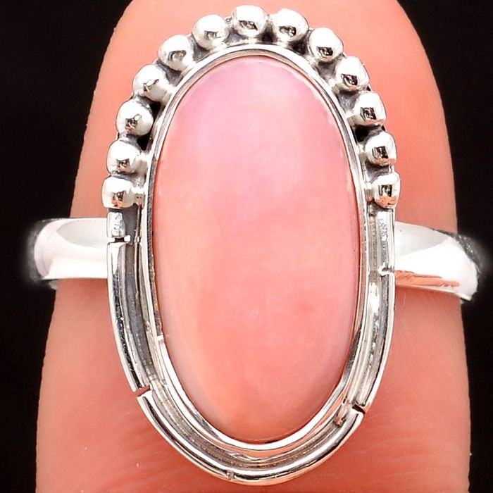 Natural Pink Opal - Australia Ring size-8 SDR104440 R-1151, 9x17 mm