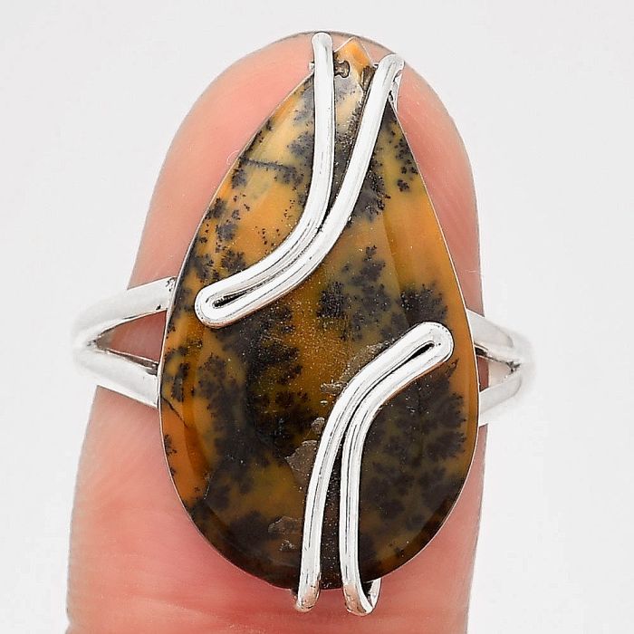 Natural Amethyst Sage Agate - Nevada Ring size-7 SDR111688 R-1502, 13x24 mm