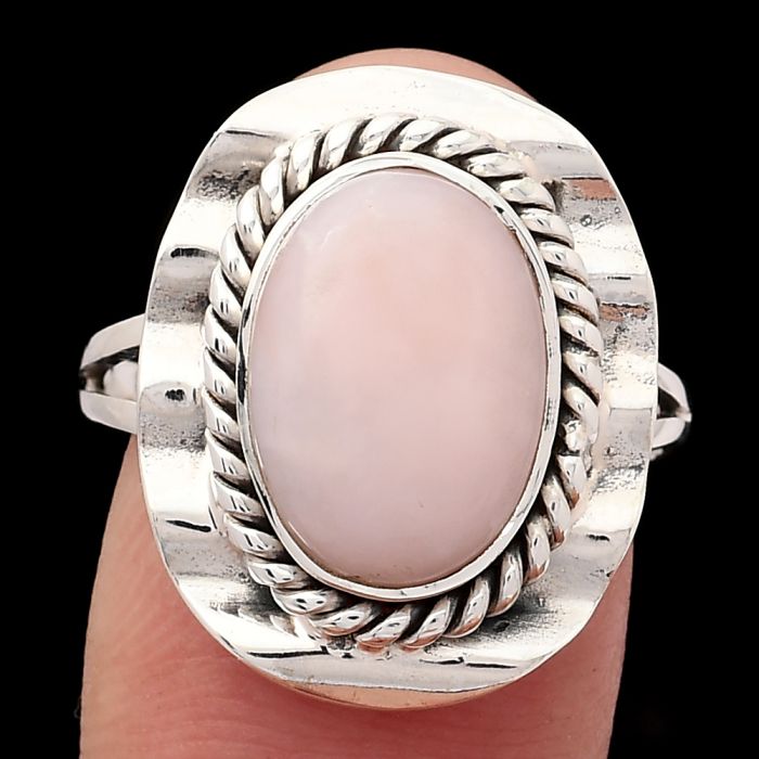 Natural Pink Opal - Australia Ring size-8 SDR114473 R-1212, 9x13 mm