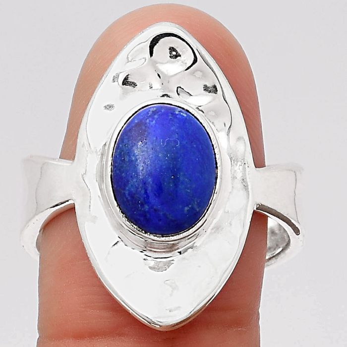 Natural Lapis - Afghanistan Ring size-9 SDR114902 R-1376, 8x10 mm