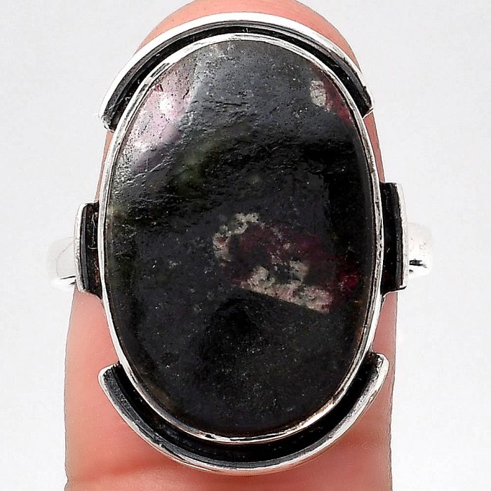 Natural Russian Eudialyte Ring size-8 SDR121466 R-1211, 14x20 mm