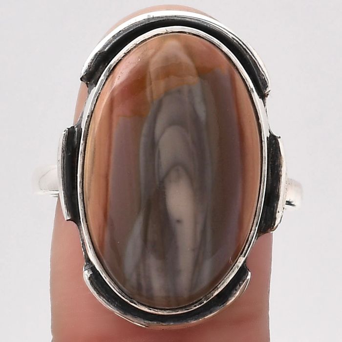 Natural Imperial Jasper - Mexico Ring size-8.5 SDR121535 R-1211, 14x21 mm