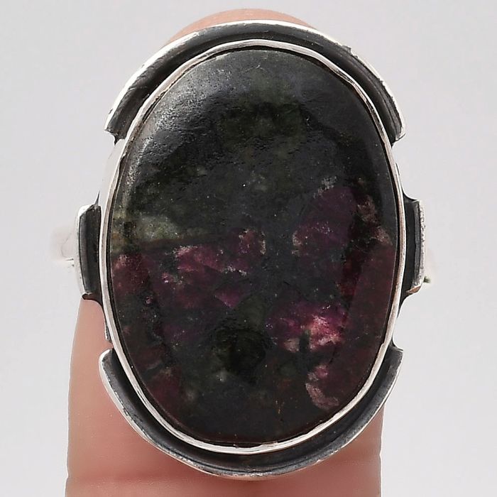 Natural Russian Eudialyte Ring size-9 SDR121603 R-1211, 16x21 mm
