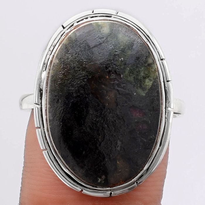 Natural Russian Eudialyte Ring size-9.5 SDR121979 R-1011, 15x21 mm