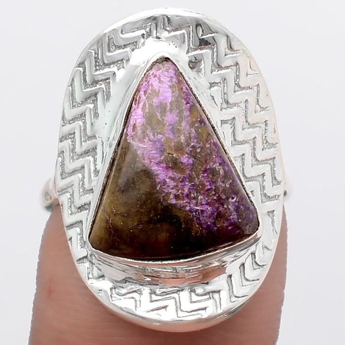 Natural Purpurite - South Africa Ring size-7 SDR125143 R-1376, 12x15 mm