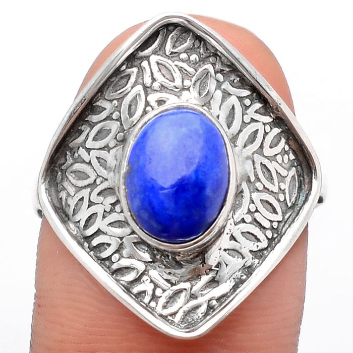 Natural Lapis - Afghanistan Ring size-9 SDR125222 R-1373, 7x9 mm