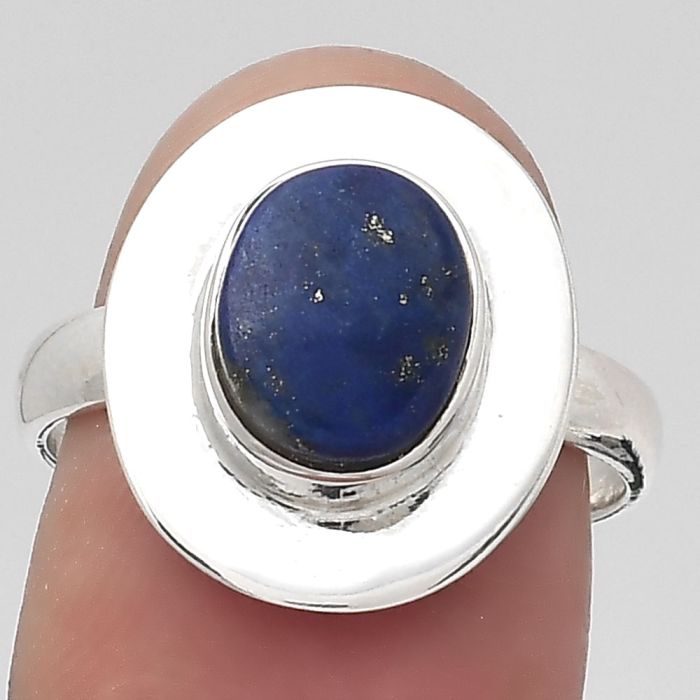 Natural Lapis - Afghanistan Ring size-7 SDR133016 R-1082, 7x9 mm