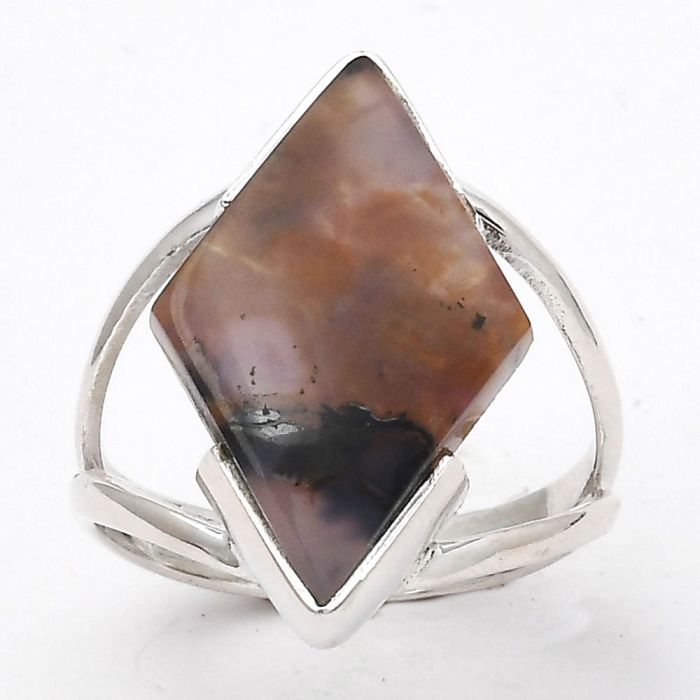 Natural Amethyst Sage Agate - Nevada Ring size-8 SDR133380 R-1413, 14x21 mm