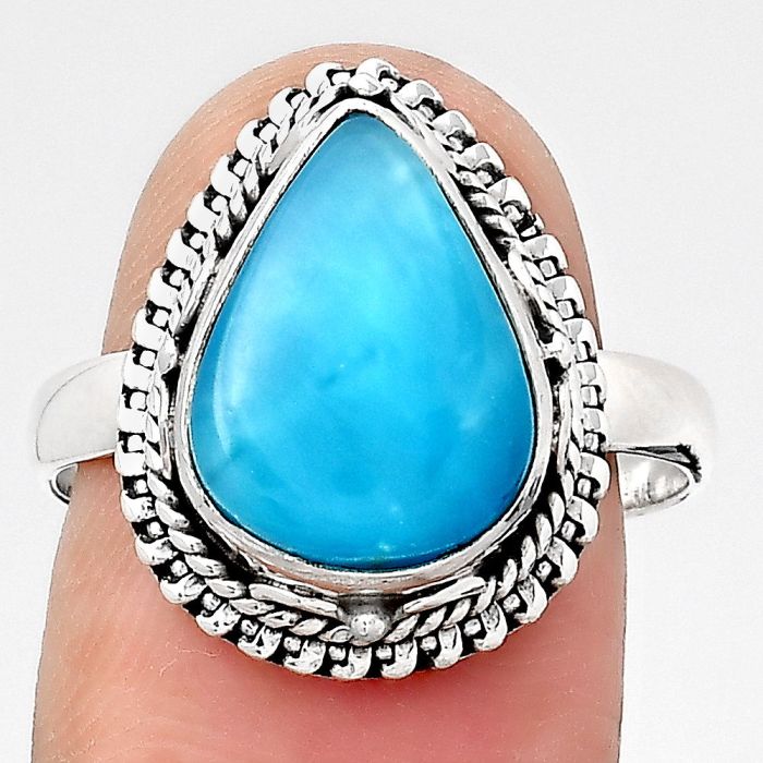 Natural Smithsonite Ring size-8.5 SDR133506 R-1279, 10x14 mm