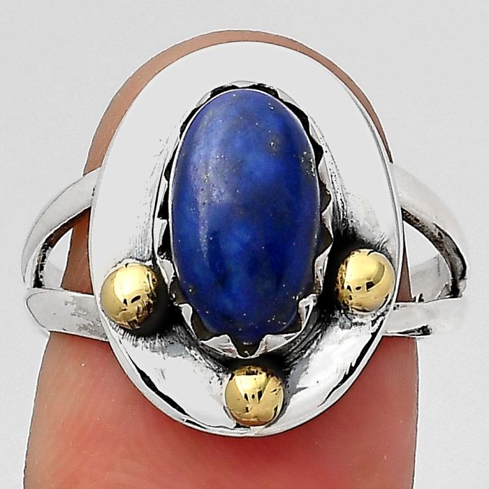 Natural Lapis - Afghanistan Ring size-8 SDR133979 R-1503, 7x12 mm