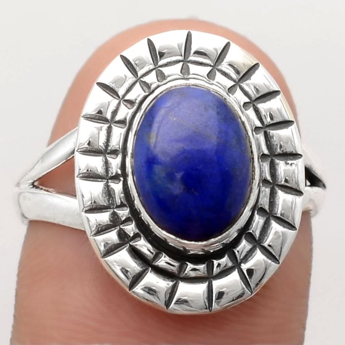 Natural Lapis - Afghanistan Ring size-8 SDR134419 R-1564, 7x10 mm