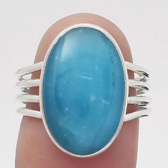 Natural Smithsonite Ring size-7 SDR134994 R-1324, 12x18 mm