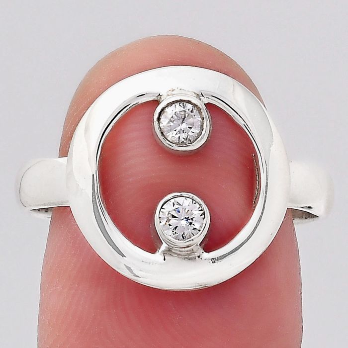 Cubic Zircon Ring size-8 SDR138757 R-1540, 3x3 mm