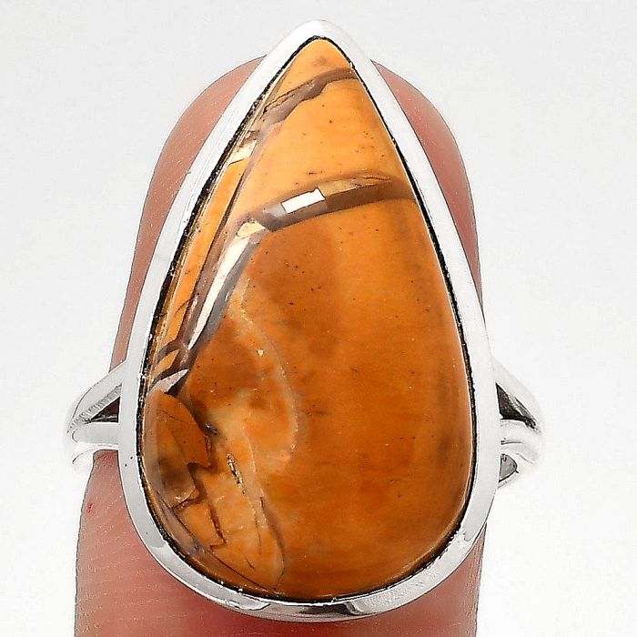 Natural Brecciated Mookaite Ring size-8 SDR139824 R-1005, 14x23 mm