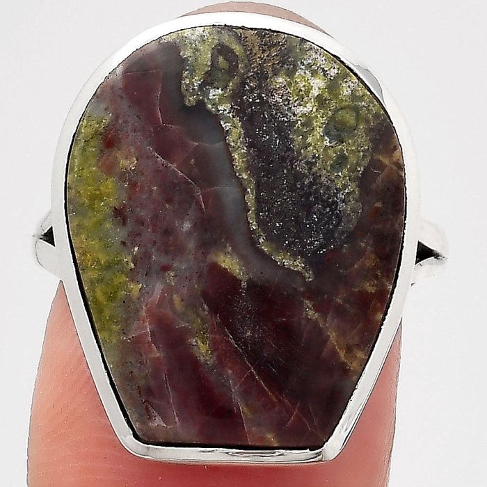 Dragon Blood Stone - South Africa Ring size-7 SDR140330 R-1005, 16x19 mm