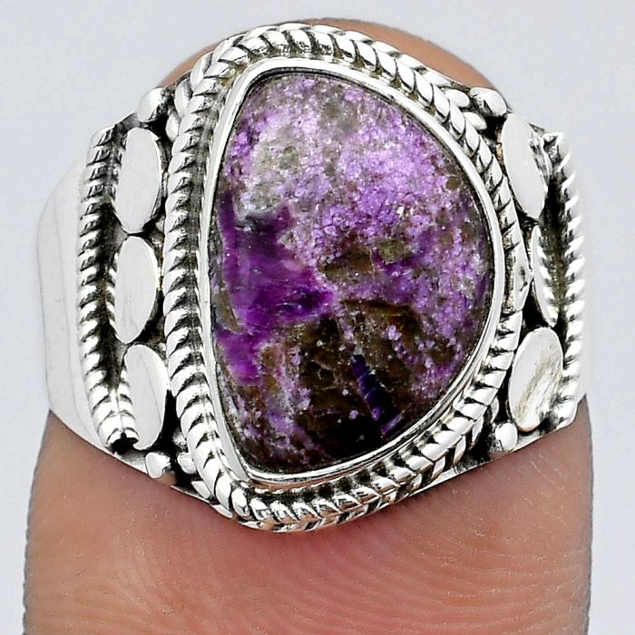 Natural Purpurite - South Africa Ring size-7.5 SDR142653 R-1579, 9x13 mm