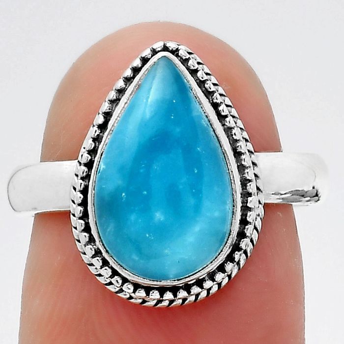 Natural Smithsonite Ring size-7 SDR145571 R-1196, 8x13 mm