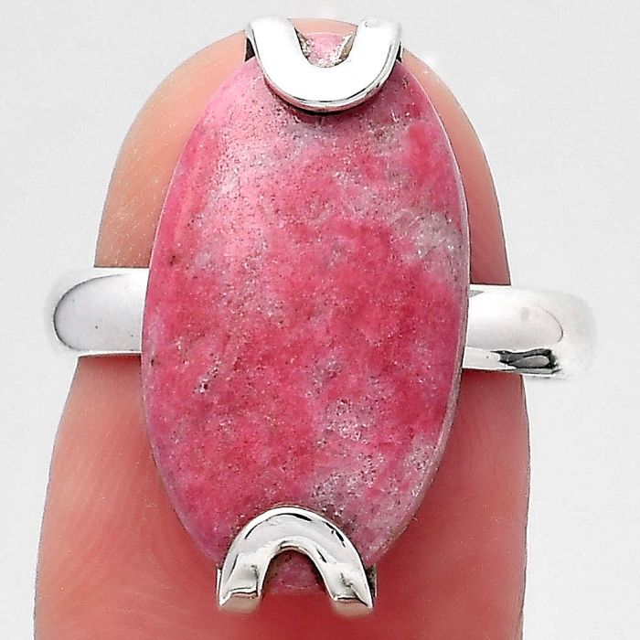 Natural Pink Thulite - Norway Ring size-7 SDR145853 R-1479, 11x19 mm