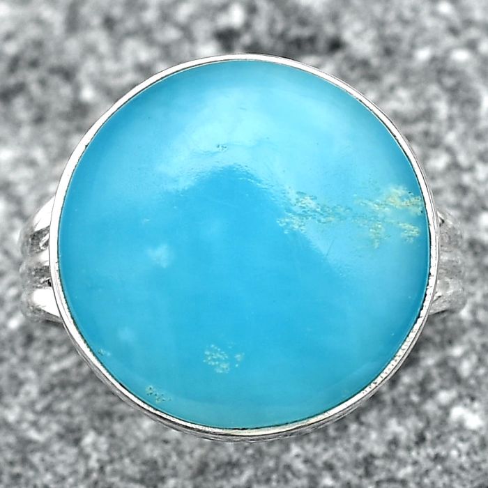Natural Smithsonite Ring size-8.5 SDR148220 R-1003, 17x17 mm