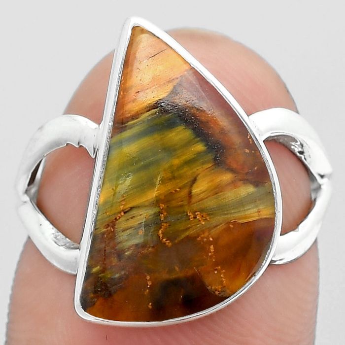 Natural Pietersite - Namibia Ring size-7 SDR148293 R-1002, 10x17 mm