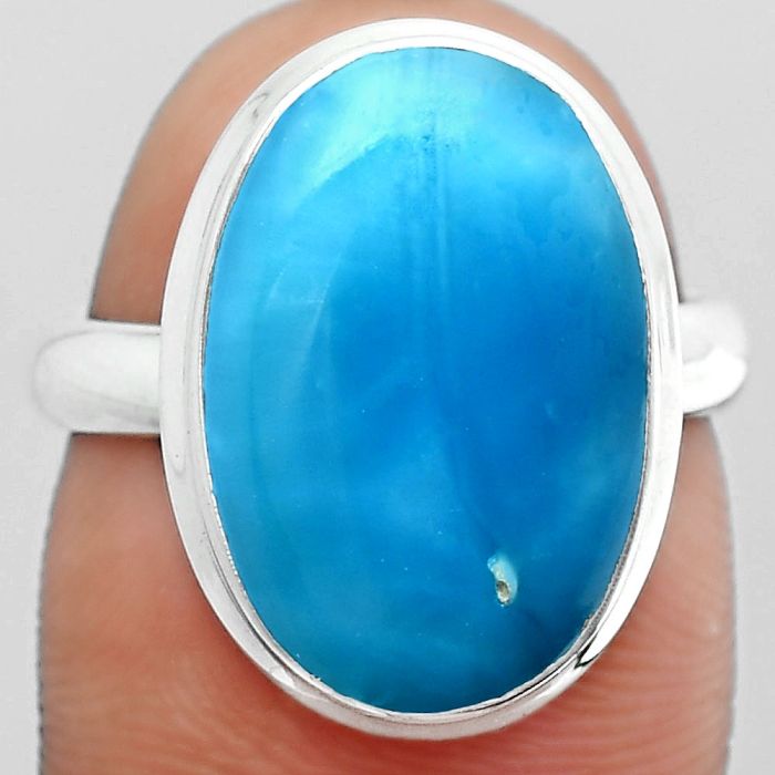 Natural Smithsonite Ring size-7 SDR148527 R-1007, 12x17 mm