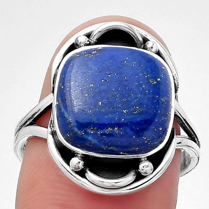 Natural Lapis - Afghanistan Ring size-8 SDR149422 R-1187, 12x12 mm