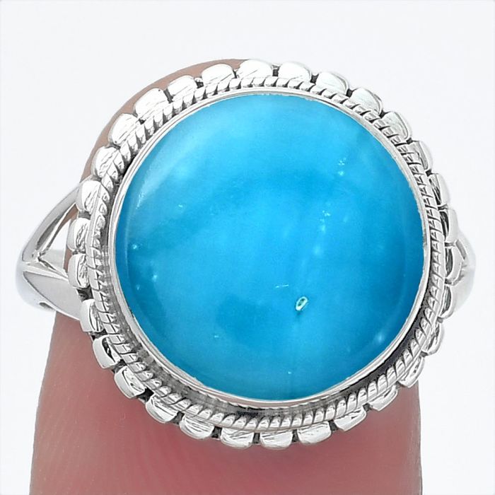 Natural Smithsonite Ring size-8 SDR149933 R-1245, 13x13 mm