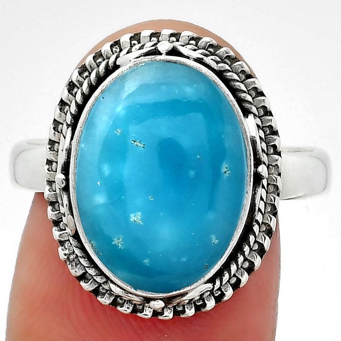 Natural Smithsonite Ring size-8.5 SDR151051 R-1279, 11x14 mm