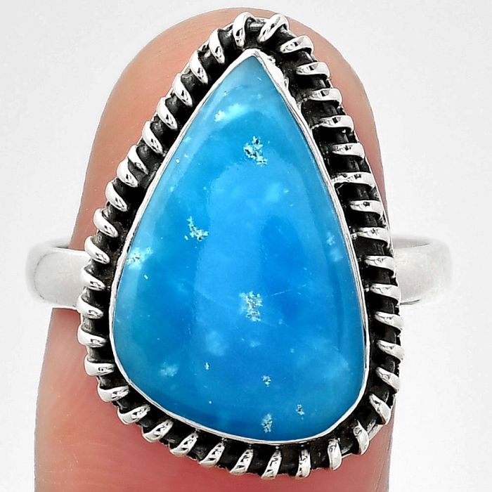 Natural Smithsonite Ring size-8.5 SDR151094 R-1279, 11x18 mm