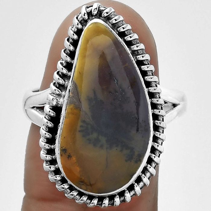 Natural Amethyst Sage Agate - Nevada Ring size-8.5 SDR151864 R-1279, 11x21 mm