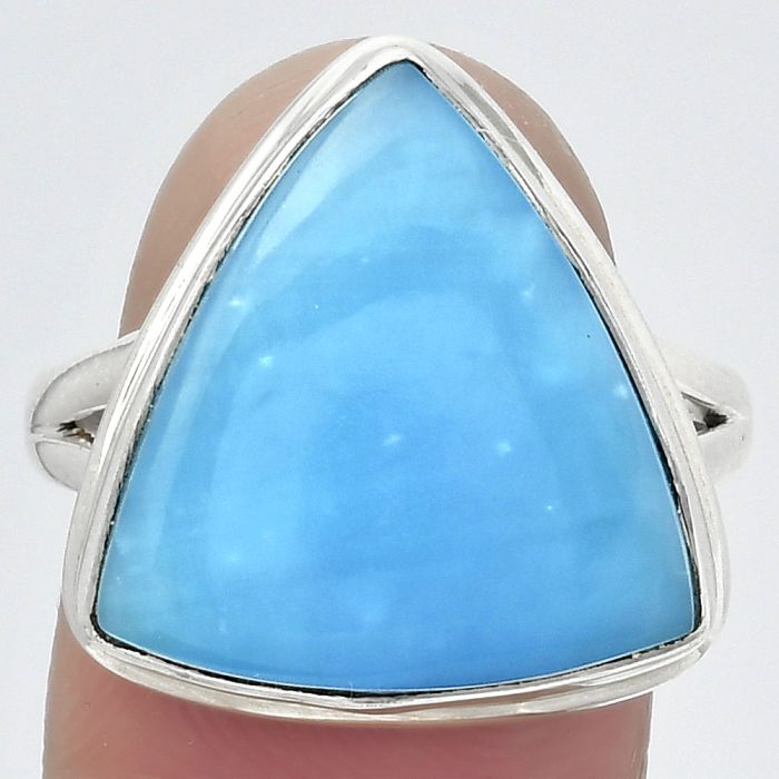 Natural Smithsonite Ring size-8 SDR151878 R-1008, 17x18 mm