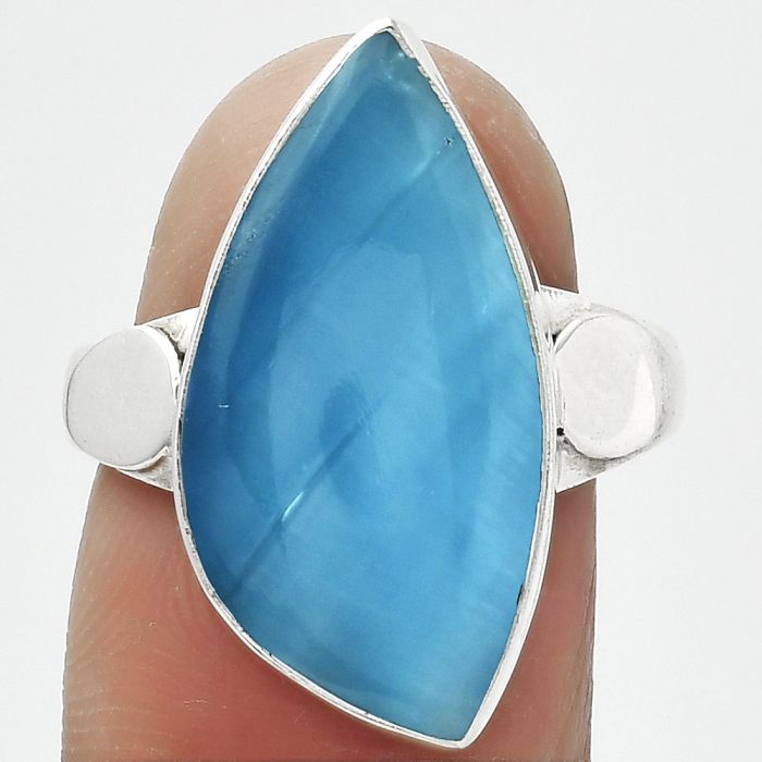 Natural Smithsonite Ring size-8 SDR152070 R-1715, 11x22 mm