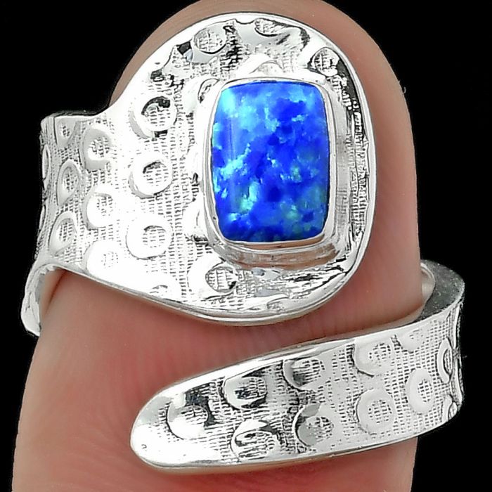 Adjustable - Fire Opal Ring size-6 SDR152591 R-1374, 5x7 mm