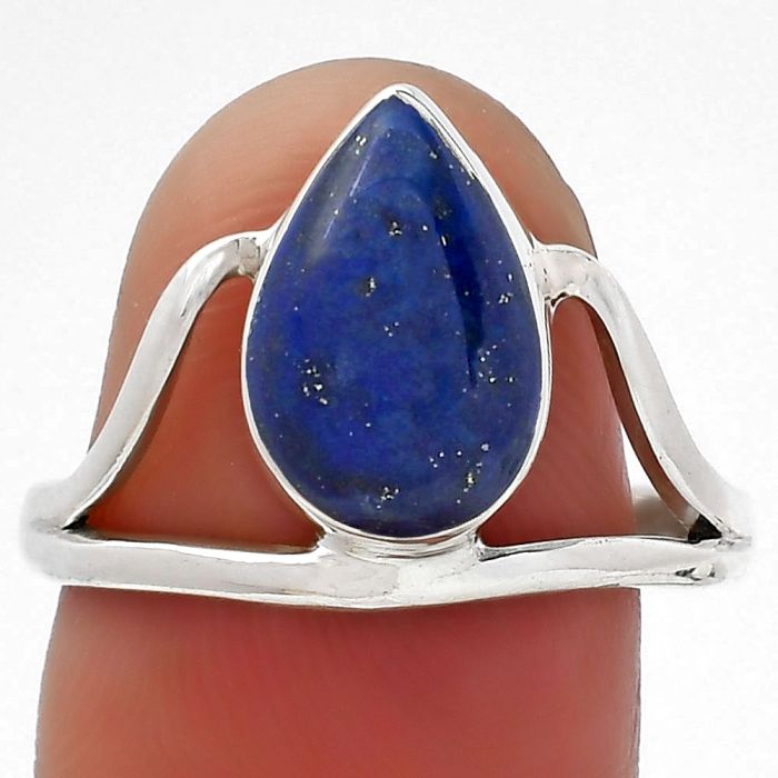 Natural Lapis - Afghanistan Ring size-8.5 SDR156537 R-1233, 8x12 mm