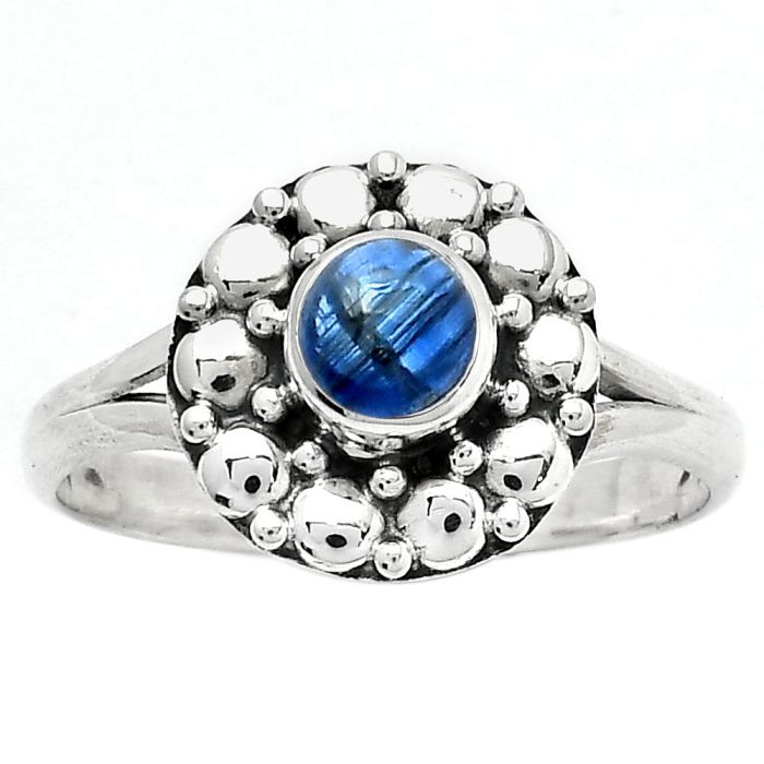 Natural Blue Kyanite - Brazil Ring size-8 SDR157081 R-1488, 5x5 mm