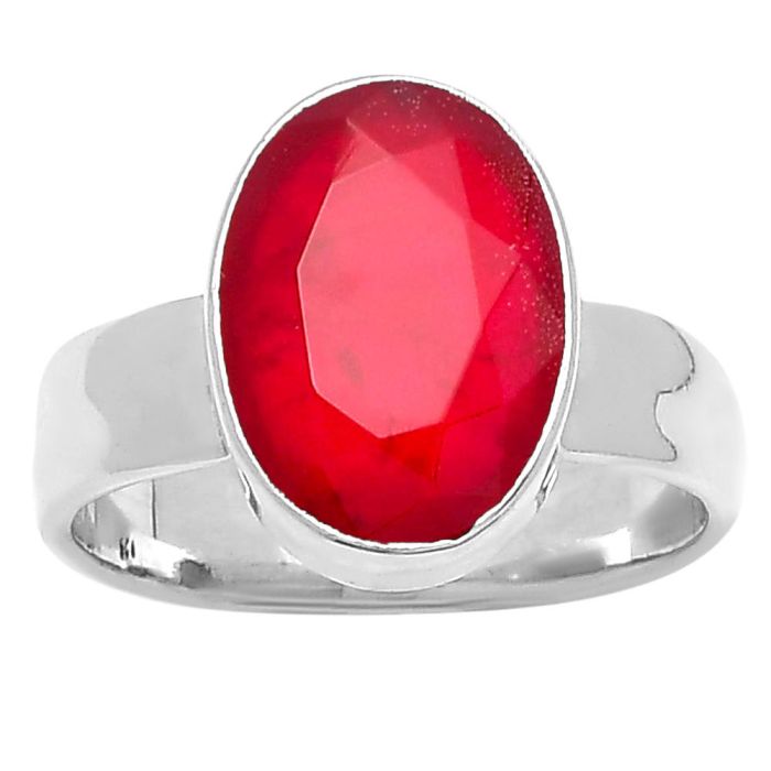 Lab Created Ruby Ring size-9 SDR158562 R-1001, 10x14 mm