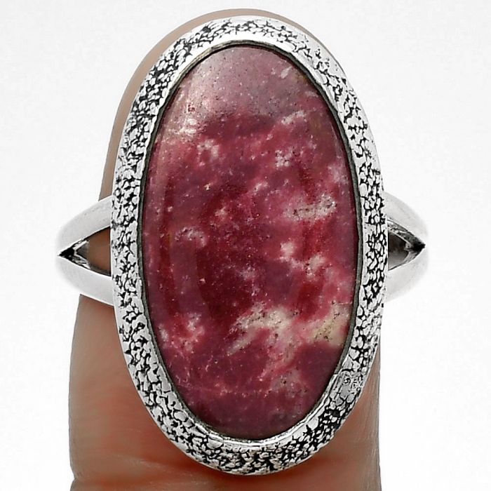 Natural Pink Thulite - Norway Ring size-8.5 SDR160831 R-1307, 12x21 mm