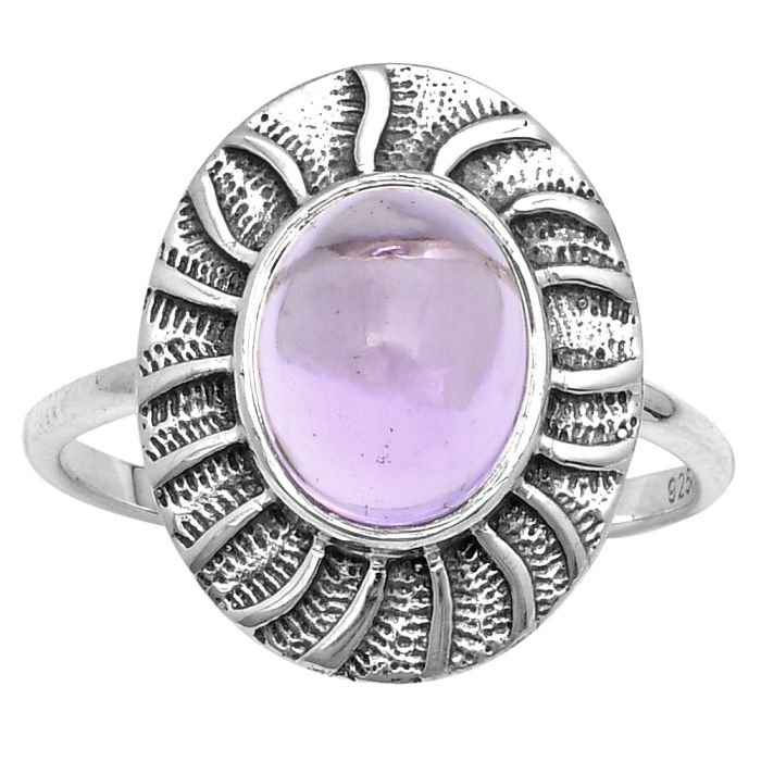 Natural Amethyst Cab - Brazil Ring size-8.5 SDR161102 R-1085, 8x10 mm