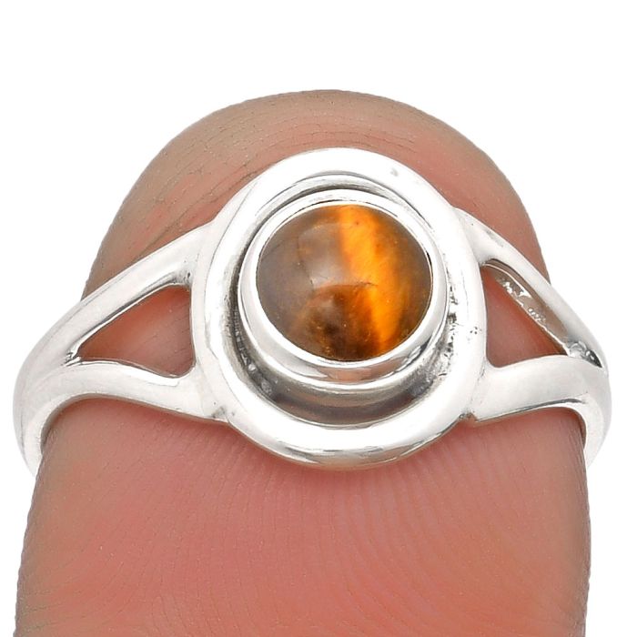 Natural Tiger Eye - Africa Ring size-7 SDR161129 R-1517, 6x6 mm