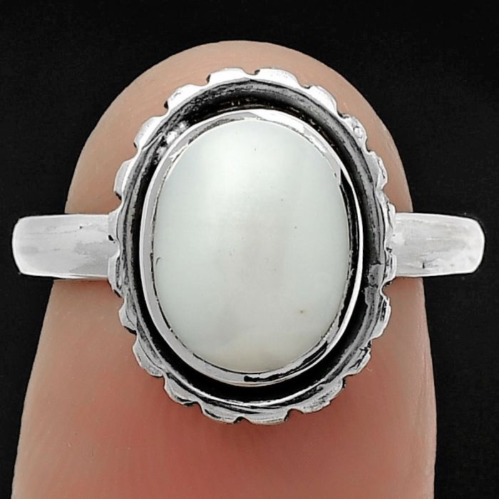 Natural Fresh Water Pearl Ring size-7 SDR162196 R-1192, 8x10 mm
