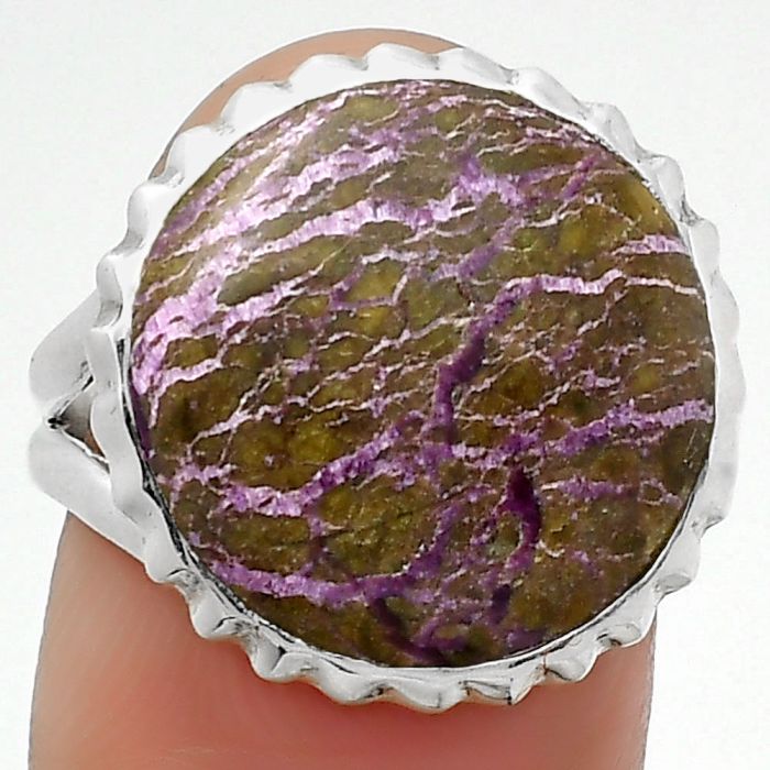 Natural Purpurite - South Africa Ring size-7.5 SDR162387 R-1652, 16x16 mm