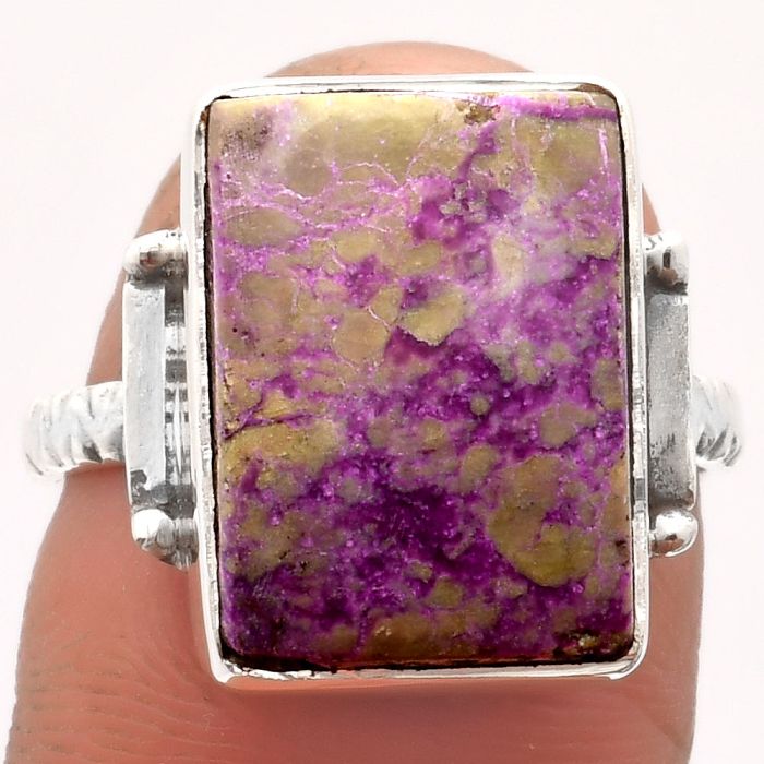 Natural Purpurite - South Africa Ring size-8 SDR162575 R-1193, 12x16 mm