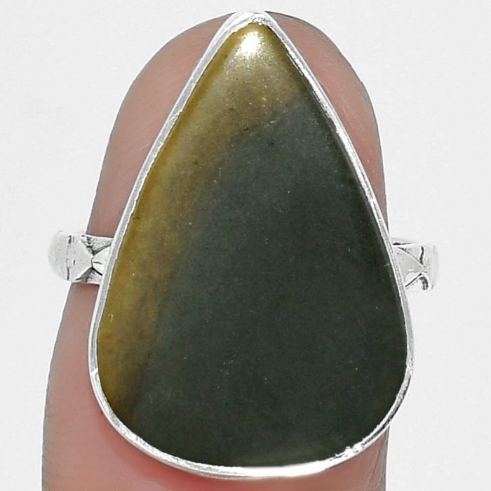 Natural Polygram Jasper Ring size-7 SDR163798 R-1191, 15x22 mm